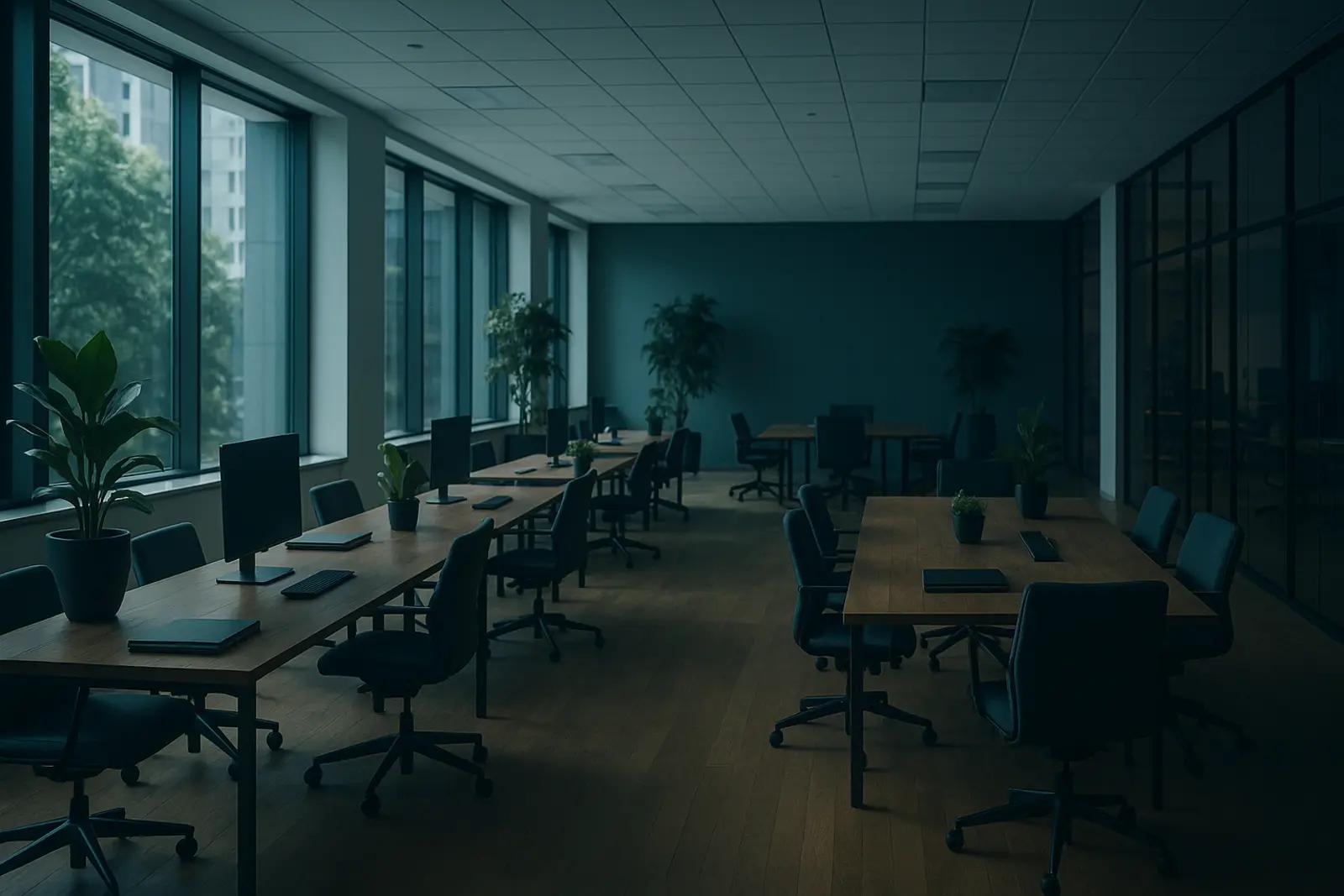 Espacio de trabajo moderno del equipo GCM